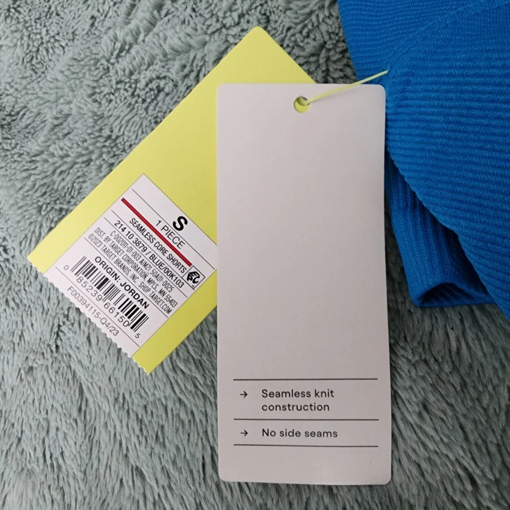 All in Motion Women’s Seamless High-Rise Core Bike Shorts Blue 6
